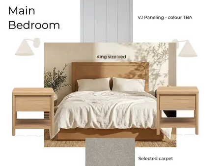 Mona Vale - Main Bedroom Interior Design Mood Board by Wealthhouse