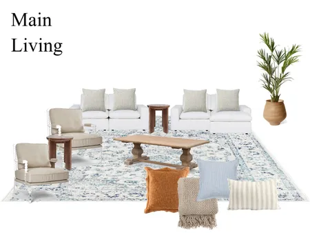 Main Living Interior Design Mood Board by Annie May Interiors