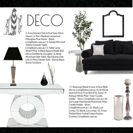 Art Deco Interior Design Mood Board by Jo Taylor on Style Sourcebook