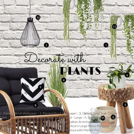 Decorate with plants Interior Design Mood Board by Dian Lado on Style Sourcebook
