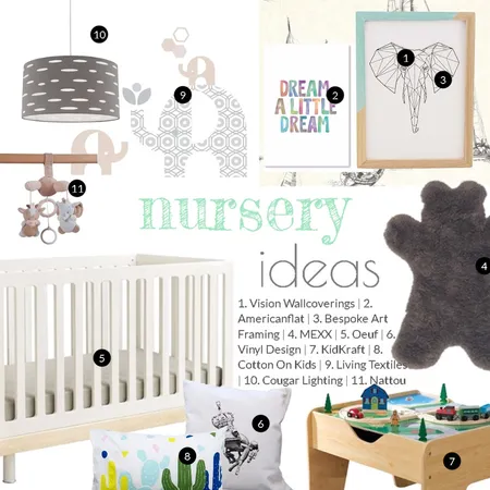 Nursery ideas Interior Design Mood Board by Dian Lado on Style Sourcebook