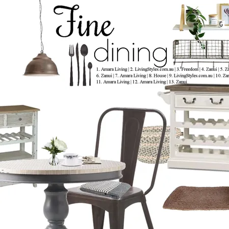 Fine dining Interior Design Mood Board by Dian Lado on Style Sourcebook