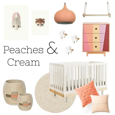 Peaches &amp; Cream Interior Design Mood Board by Emma Hodges on Style Sourcebook