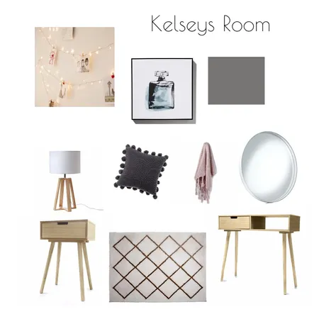 Kelsey's Bedroom Interior Design Mood Board by Jo Daly Interiors on Style Sourcebook