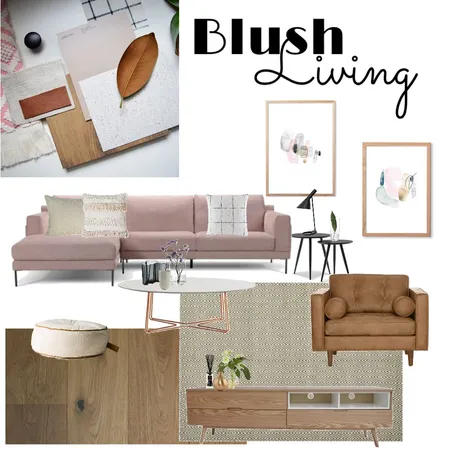 Blush Living Interior Design Mood Board by Hookedoninteriors on Style Sourcebook