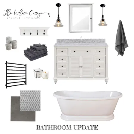 BATHROOM UPDATE Interior Design Mood Board by mclean.interiors on Style Sourcebook
