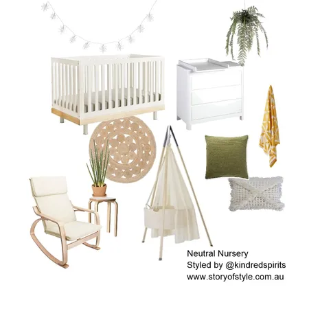 Neutral Nursery Interior Design Mood Board by StoryOfStyle on Style Sourcebook