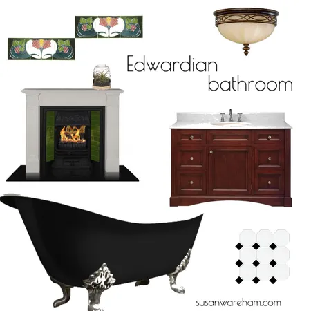 Edwardian bathroom Interior Design Mood Board by www.susanwareham.com on Style Sourcebook