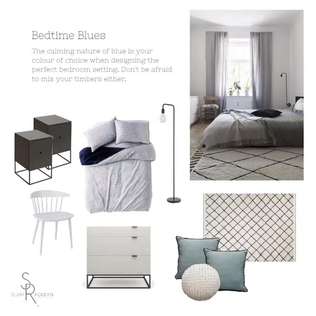 Bedroom Blues Interior Design Mood Board by Studio Esar on Style Sourcebook