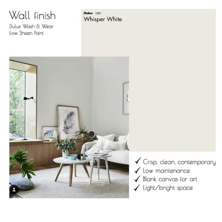 Dulux Whisper White Interior Design Mood Board by hollymiskimmin on Style Sourcebook