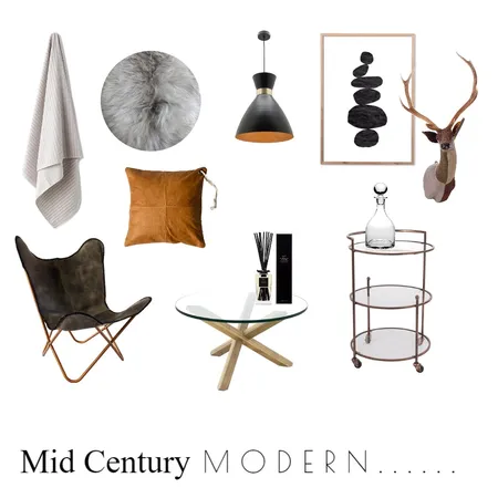 My take on MID Cent M O D E R N Interior Design Mood Board by Rebecca Kurka on Style Sourcebook