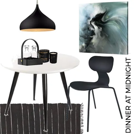 Dining Space - dinner at midnight Interior Design Mood Board by Tracy Meyer on Style Sourcebook