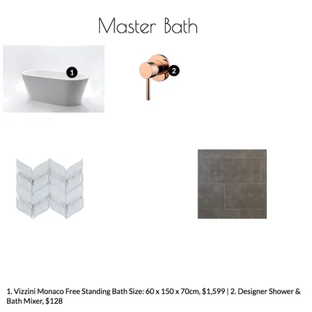 Master Bath Interior Design Mood Board by emilypeele on Style Sourcebook