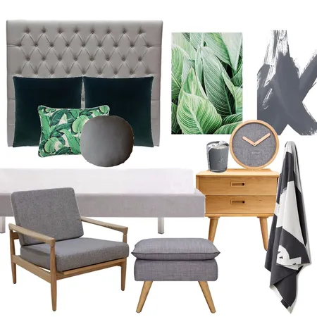 Green bedroom Interior Design Mood Board by Kirsty on Style Sourcebook