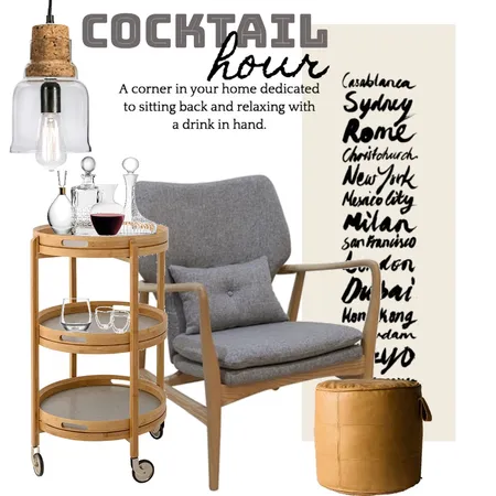 Cocktail hour Interior Design Mood Board by Silvergrove Homewares on Style Sourcebook