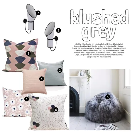 Blushed Grey Interior Design Mood Board by 101 Interiors Online on Style Sourcebook