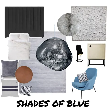 Shades of Blue Interior Design Mood Board by Kate Vale / Design & Consulting  on Style Sourcebook