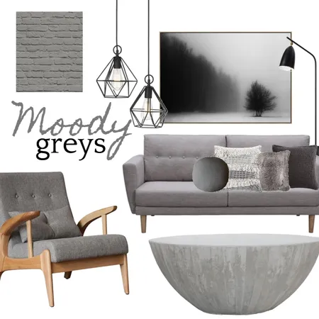 Moody Greys Interior Design Mood Board by Silvergrove Homewares on Style Sourcebook
