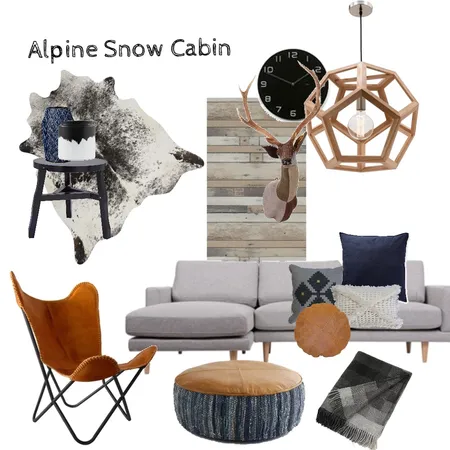 Alpine Snow Cabin Interior Design Mood Board by Two Wildflowers on Style Sourcebook