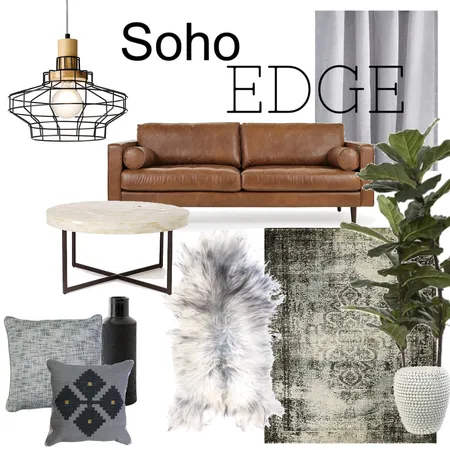 Soho Edge Interior Design Mood Board by suparosie on Style Sourcebook