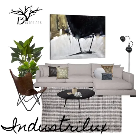 Lounge Room- Industrilux Style Interior Design Mood Board by 13 Interiors on Style Sourcebook