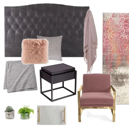 Blush Bedroom Interior Design Mood Board by mlavelle on Style Sourcebook