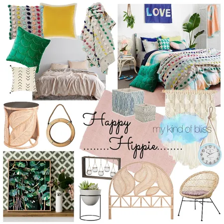 Happy Hippie Interior Design Mood Board by My Kind Of Bliss on Style Sourcebook