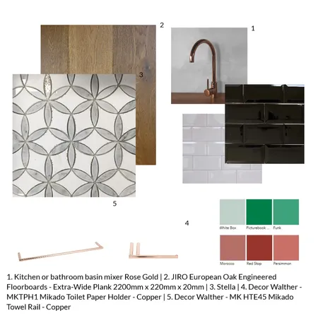 poweder room sample Interior Design Mood Board by Letitiaedesigns on Style Sourcebook
