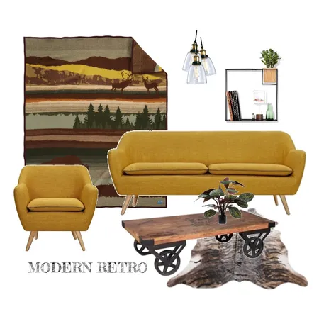 Modern retro Interior Design Mood Board by evesam on Style Sourcebook