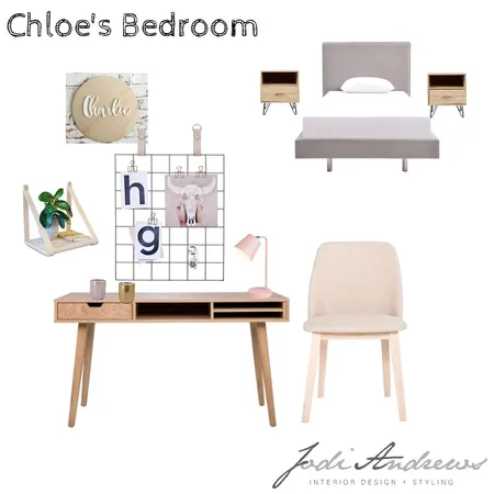 Moore Res - Chloe's Bedroom Interior Design Mood Board by Jodi Andrews Interiors on Style Sourcebook