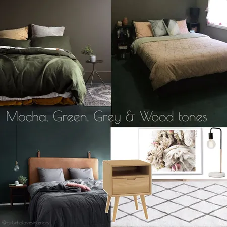 MOCHA, bottle green, Interior Design Mood Board by girlwholovesinteriors on Style Sourcebook