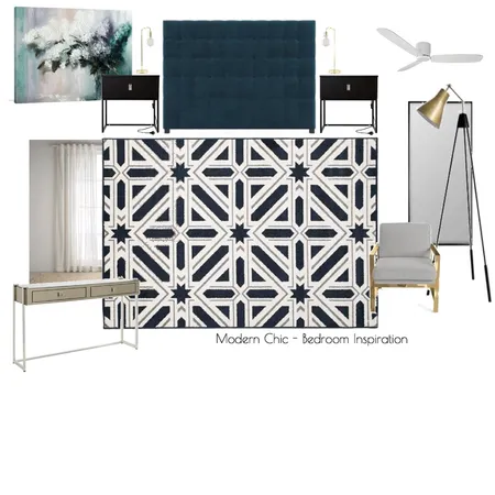 Modern Chic - Bedroom Inspiration Interior Design Mood Board by Garro Interior Design on Style Sourcebook