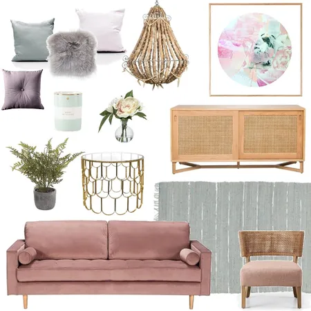 Luxe Boho Interior Design Mood Board by Bloom Styling Co on Style Sourcebook