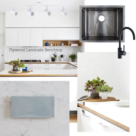 Lynne and Cam's kitchen - Plywood bench top Interior Design Mood Board by Nook on Style Sourcebook