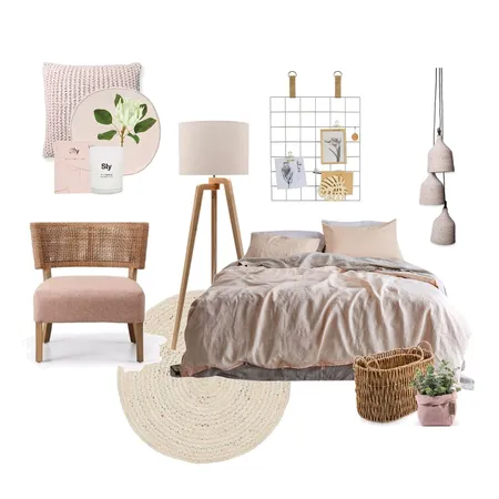 Muted Pinks Interior Design Mood Board by Thediydecorator on Style Sourcebook