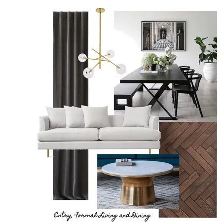 Entry, Formal Living and Dining Interior Design Mood Board by hollymiskimmin on Style Sourcebook