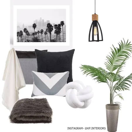 Monochrome bedroom Interior Design Mood Board by Kirsty on Style Sourcebook