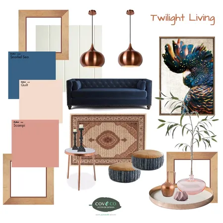 Twilight Living Interior Design Mood Board by Coveco Interior Design on Style Sourcebook