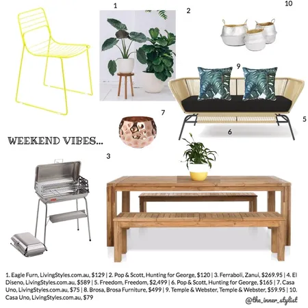 Weekend Vibes Interior Design Mood Board by Plant some Style on Style Sourcebook