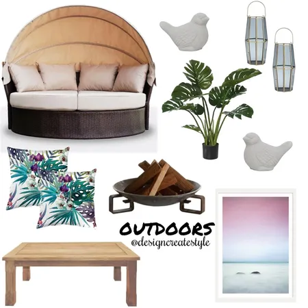 Outdoor Summer Interior Design Mood Board by designcreatestyle on Style Sourcebook
