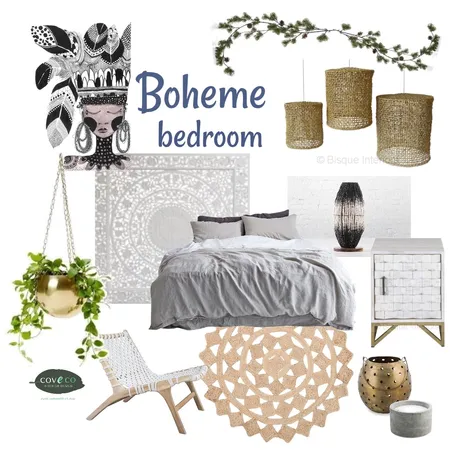 Boheme bedroom Interior Design Mood Board by Coveco Interior Design on Style Sourcebook