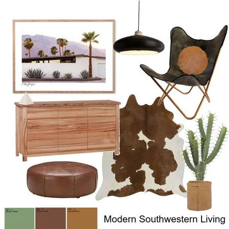 Modern Southwestern Living Interior Design Mood Board by AnnabelFoster on Style Sourcebook
