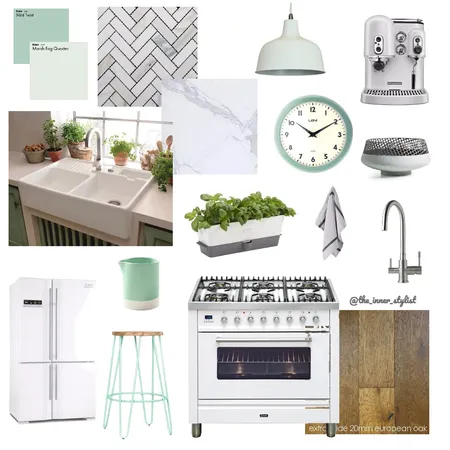 Mild Mint Kitchen Interior Design Mood Board by Plant some Style on Style Sourcebook