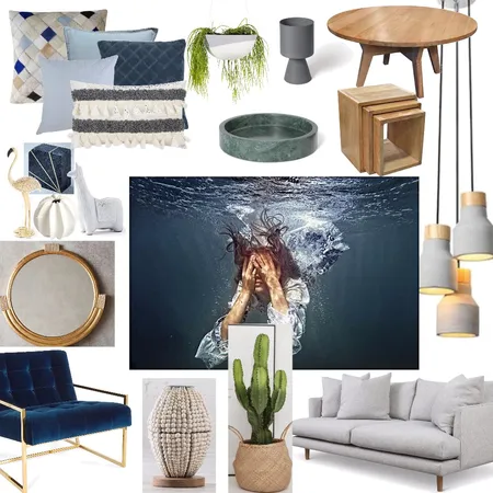 Monochromatic Interior Design Mood Board by KAS on Style Sourcebook