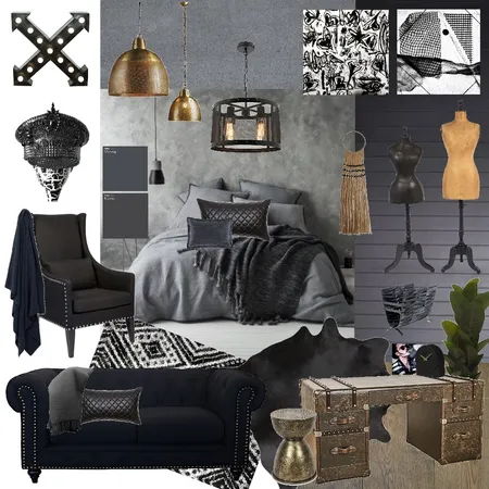 Come to the Dark Side Interior Design Mood Board by My Kind Of Bliss on Style Sourcebook