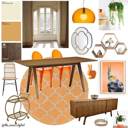 Tangerine Dreams Dining Interior Design Mood Board by Plant some Style on Style Sourcebook
