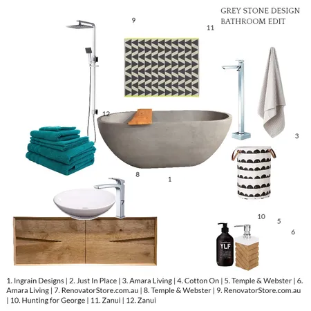 BATHROOM Interior Design Mood Board by Greystonedesign on Style Sourcebook