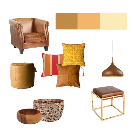 Warm and Sunny Earthy Living Interior Design Mood Board by Cedar &amp; Snø Interiors on Style Sourcebook