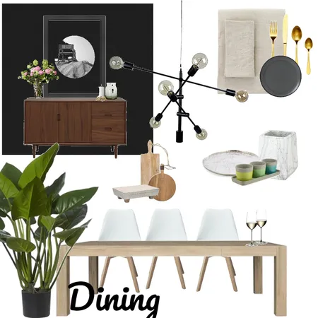 Dining Interior Design Mood Board by LIZAS on Style Sourcebook