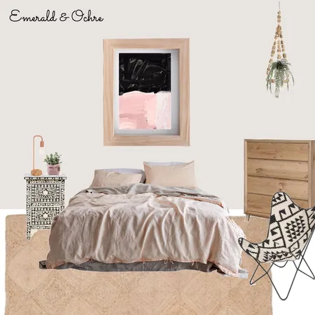 Boho Femme Bedroom Interior Design Mood Board by EmeraldandOchre on Style Sourcebook
